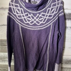 Eddie Bauer Purple Cowl Neck Sweater